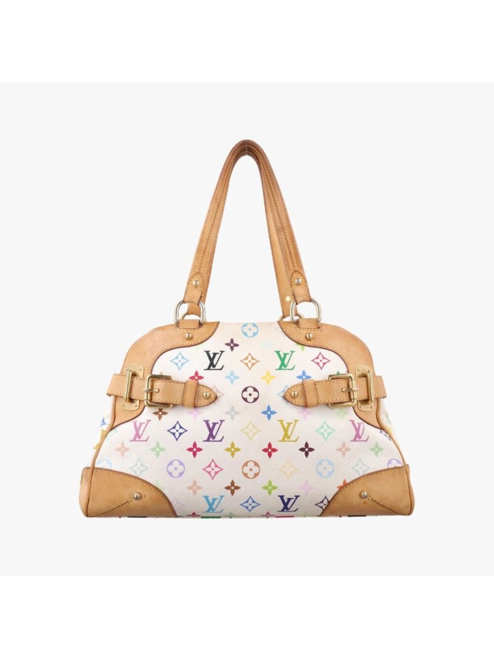 Louis Vuitton Claudia Blanc Monogram Multicolor Shoulder Bag